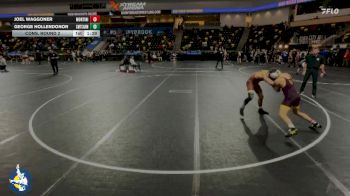 138 lbs Cons. Round 2 - George Hollendonor, Chicago (Mt. Carmel) vs Joel Waggoner, Lombard (Montini)