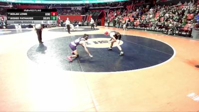 1A 132 lbs Cons. Round 1 - Bodee Fathauer, Shelbyville vs Nolan Lowe, Gibson City (G.C.-Melvin-Sibley)