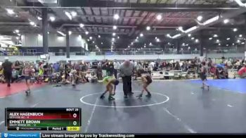 65 lbs Round 7 (8 Team) - Emmett Brown, GREAT BRIDGE WC vs Alex Hagenbuch, RED LION WC