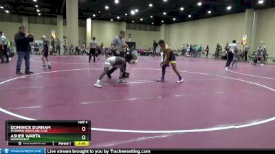 110-120 lbs Semifinal - Dominick Durham, Scorpion Wrestling Club vs Asher Warta, Independent