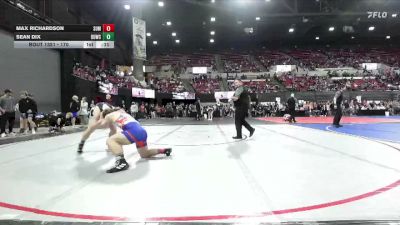 170 lbs Cons. Round 2 - Max Richardson, Summit Wrestling Club vs Sean Dix, Magic City Wrestling Club