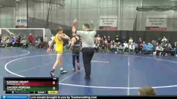 105 lbs Round 1 (4 Team) - Zayden Morgan, Tennessee White vs Kannon Grant, Wyoming Gold