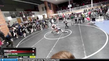 150 lbs Cons. Round 4 - Evan Liambila, Mt. Spokane vs Patrick Halpin, Capital