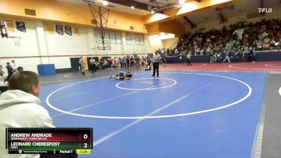 106 lbs Round 1 - Andrew Andrade, Northwest Christian HS vs Leonard Cheresposy, Hopi