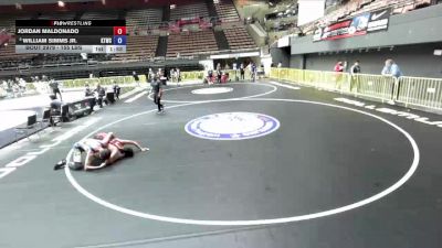155 lbs 5th Place Match - Jordan Maldonado vs William Simms Jr., Klamath Trinity Wrestling Club
