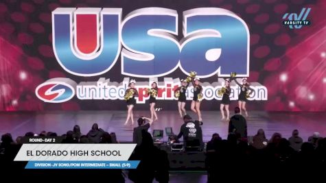 El Dorado High School - JV Song/Pom Intermediate -- Small (5-9) [2023 JV Song/Pom Intermediate -- Small (5-9) Day 2] 2023 USA Spirit & Junior Nationals/Collegiate Championships