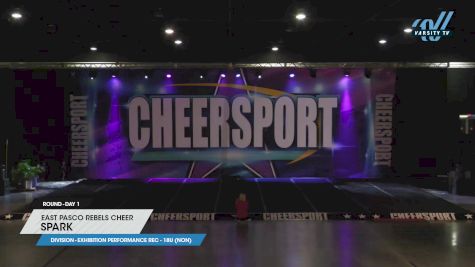 East Pasco Rebels Cheer - Spark [2023 Exhibition Performance Rec - 18U (NON) Day 1] 2023 CHEERSPORT Daytona Beach Classic