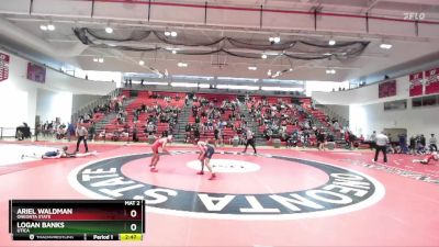 133 lbs Quarterfinal - Logan Banks, Utica vs Ariel Waldman, Oneonta State