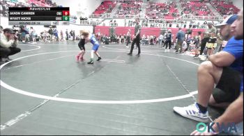 46 lbs Round Of 16 - Jaxon Camren, Cowboy Wrestling Club vs Wyatt Hicks, Choctaw Ironman