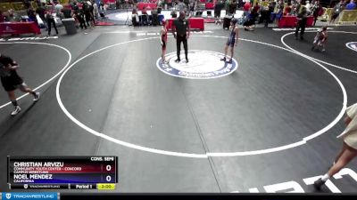 98 lbs Cons. Semi - Christian Arvizu, Community Youth Center - Concord Campus Wrestling vs Noel Mendez, California