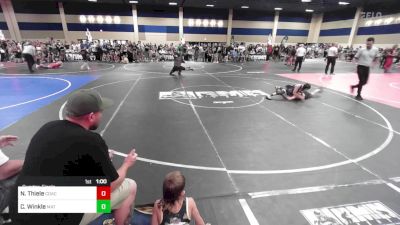 85 lbs Quarterfinal - Nixen Thiele, Coachella Valley WC vs Chase Winkle, Mat Demon WC