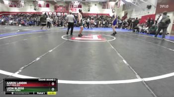 157 lbs Champ. Round 2 - Aaron Landin, Half Moon Bay vs Leon Bleess, Junipero Serra