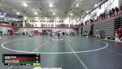 149 lbs Champ. Round 2 - Deklyn Miller, New Mexico Highlands vs James Ryan, Gannon