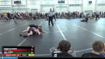 115 lbs Round 7 (10 Team) - Aiden Flowers, Olympia vs Ben Jones, Bandits