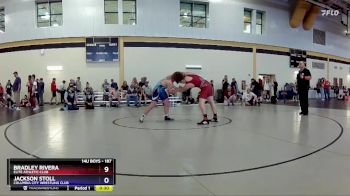 187 lbs 2nd Place Match - Bradley Rivera, Elite Athletic Club vs Jackson Stoll, Columbia City Wrestling Club