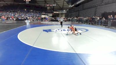 77 lbs Cons. Semi - Bradyn Wilson-Jordan, Mat Demon Wrestling Club vs Everett Wilson, Spokane Wrestling