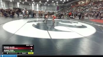 106 lbs Champ. Round 2 - Rorek Foss, Team Aggression WC vs Ryker Allen, Team Real Life Wrestling