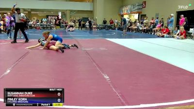 120 lbs Round 1 - Finley Korn, Cyclones Wrestling vs Susannah Duke, Next Level Wrestling Club