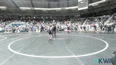 49 lbs Round Of 16 - Remi Nuttle, Woodland Wrestling Club vs Kreedence Haderer, Redskins Wrestling Club