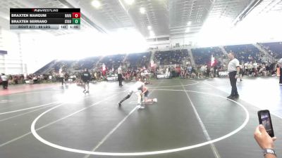 88 lbs Rr Rnd 3 - Braxten Mangum, Ravage WC vs Braxten Serrano, Stout Wrestling Academy