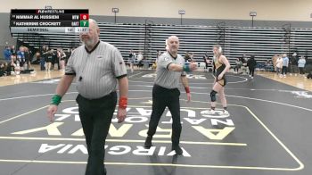 132 lbs Semifinal - Katherine Crockett, Oakton vs Nimmar Al Hussieni, C.G. Woodson