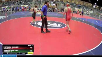 154 lbs Semis (4 Team) - Mitchell Johnson, Oregon City vs Parker Fabrycki, Sherwood