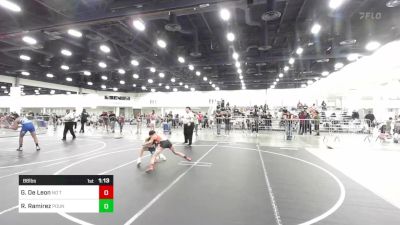 88 lbs Quarterfinal - Giovanni De Leon, No Team vs Riley Ramirez, Pounders WC