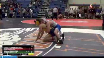 165 lbs Cons. Round 2 - Brian Schneider, Elizabethtown College vs Vinny Querciagrossa, Augustana College