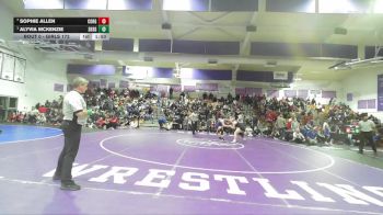 Girls 172 lbs 1st Place Match - Alyvia McKenzie, Shasta Girls vs Sophie Allen, Corning Girls