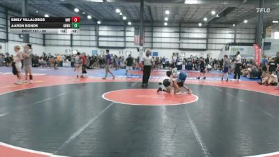 80 lbs Quarterfinal - Emily Villalobos, NC Wrestling Factory vs Aaron Bonds, Great Neck Wrestling Club