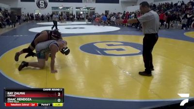 285 lbs Champ. Round 2 - Ray Zalmai, Canyon vs Isaac Mendoza, Chino Hills