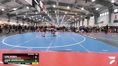 106 lbs Champ. Round 1 - Luke Skorka, Katy Area Wrestling Club vs Kaege Hendrickson, Texas