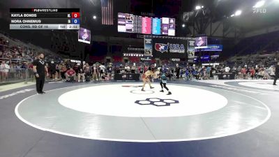 95 lbs Cons. Rd Of 16 - Kayla Bonds, AL vs Nora Ohnemus, IA