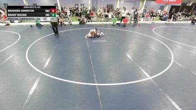 Junior Boys - 150 lbs Cons. Round 3 - Brady Duling, Carroll Wrestling Club vs Brakken Johnston, Team Idaho Wrestling Club