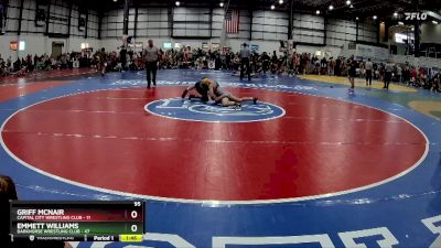 95 lbs Round 5 (6 Team) - Emmett Williams, DARKHORSE WRESTLING CLUB vs Griff McNair, CAPITAL CITY WRESTLING CLUB