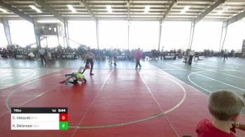 74 lbs Consolation - Charlie Vasquez, EP Enforcers vs Kasseus Delarosa, Colorado Bad Boys