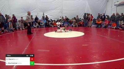 75 lbs Quarterfinal - Garrett Bacorn, South Williamsport vs Luke Bucheimer, Boonsboro