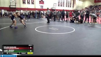 141 lbs Cons. Round 3 - Dylan Dahling, Umpqua Community College vs Luke Jensen, Corban University