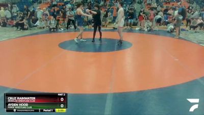 145 lbs Quarterfinal - Cruz Rainwater, Ironclad Wrestling Club vs Ayden Hood, Forge Wrestling Club