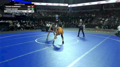 120 lbs 5th Place - Elijah Almarinez, Vacaville (SJ) vs Paulo Valdez, Hesperia (SS)