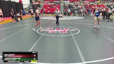 285 lbs Cons. Round 3 - Joe Leavitt, Northeastern Oklahoma A&M vs Judson Rowland, Central Oklahoma