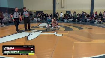 90 lbs Round 3 - Kenley Berglund, Askren Wrestling Academy vs Livie Kallal, New Prague