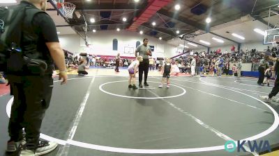 66-100 lbs Rr Rnd 2 - Harper Pierce, Mojo Grappling Academy vs Eralynn Slaton, Bristow Elementary Wrestling Club