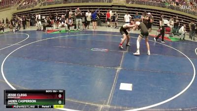 132 lbs Cons. Round 5 - Jaden Casperson, Shootbox vs Jesse Clegg, Wasatch WC