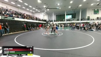 144 lbs Cons. Round 1 - Jayce Joss, Douglas vs Fisher Vance, Pinedale