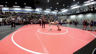 80-85 lbs Rr Rnd 1 - Harper Churchwell (80), Norman Grappling Club vs Taylor Dover, Noble Takedown Club