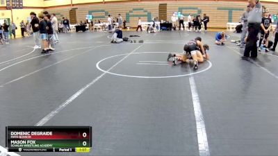 92 lbs 3rd Place Match - Mason Fox, Scanlan Wrestling Academy vs Domenic DeGraide, Mayo Quanchi