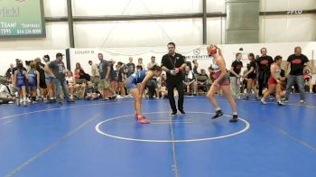 61 lbs Rr Rnd 3 - Kaylee Dayhoff, PA West White - W vs Chloe Zacherl, Lady Warriors United - W