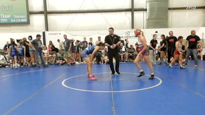 61 lbs Rr Rnd 3 - Kaylee Dayhoff, PA West White - W vs Chloe Zacherl, Lady Warriors United - W