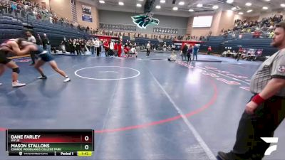 215 lbs Semifinal - Dane Farley, Wylie vs Mason Stallons, Conroe Woodlands College Park